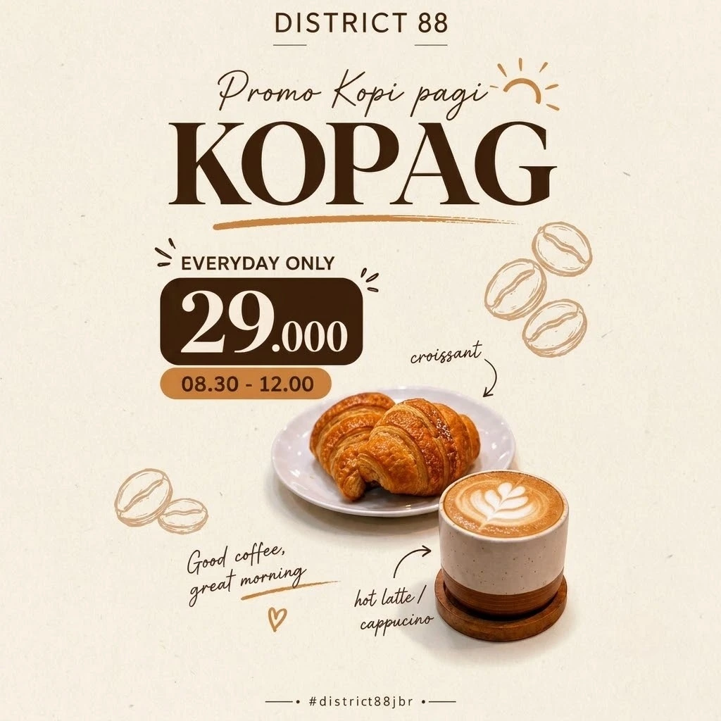 Promo Kopi Pagi District 88